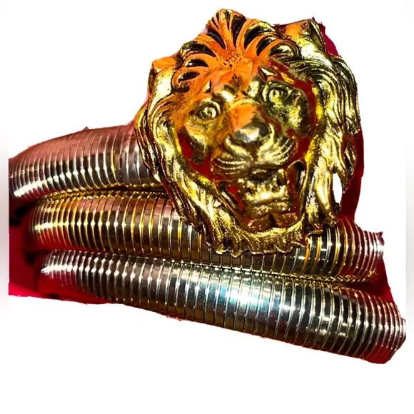 ACCESSOCRAFT NYC | Accessories | Lion Head Golden Stretchy  display picture 3